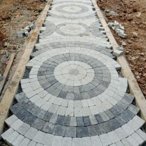 circle cobble stones in Kenya