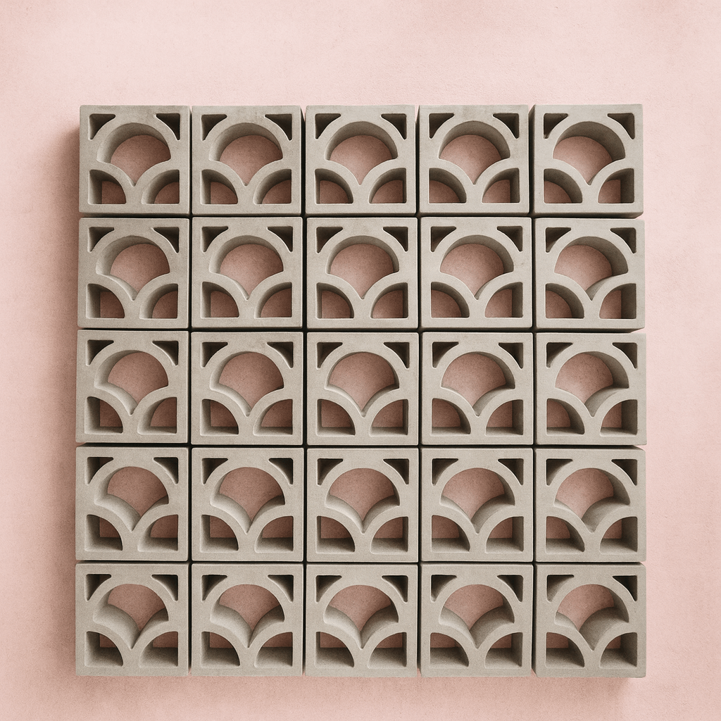 arcwave-vent-block-200x200x60mm-cabroblocks-kenya ArcWave vent block 200mm x 200mm x 60mm – modern concrete breeze block by Cabro Blocks Kenya for ventilation and décor.