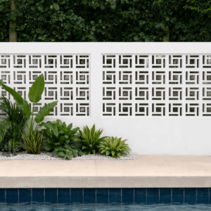 Puzzle ventilation blocks 200x200x60mm decorative concrete breeze blocks used for perimeter wall ventilation and architectural wall designs