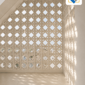 Modern Lamp vent block wall design for natural ventilation in Kenya