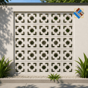 Star vent block 250x250x70mm decorative breeze block