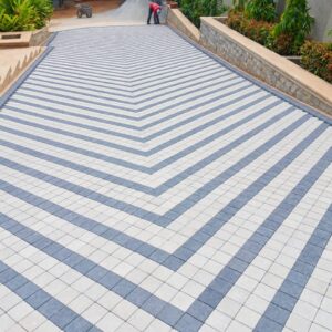 100x100mm square concrete cobblestones in Kenya for driveways and landscaping